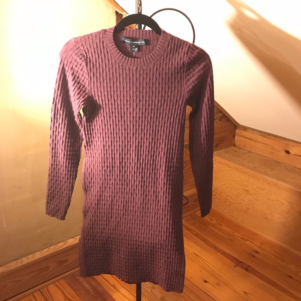 French Connection Plum Sweater Dress, NWT, XS